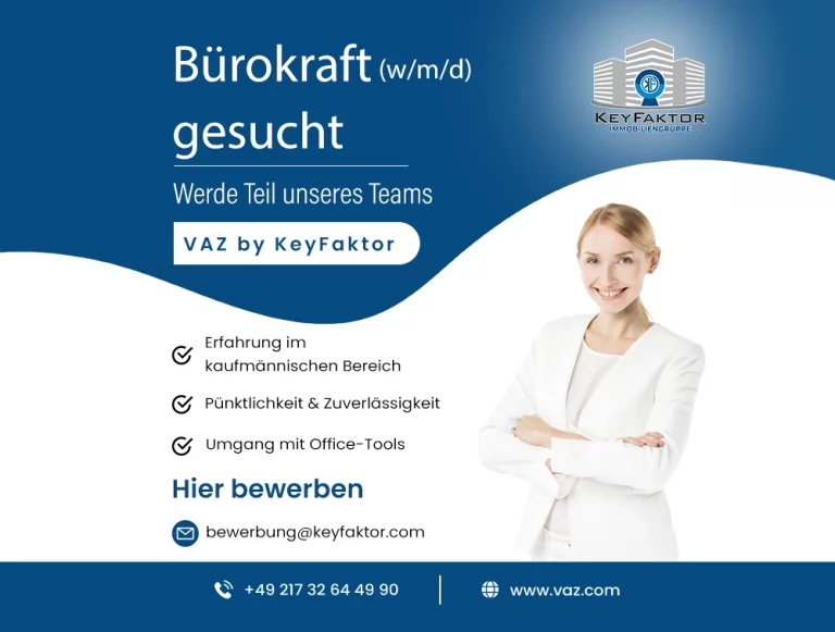 bürokraft gesucht by keyfaktor immoinvest