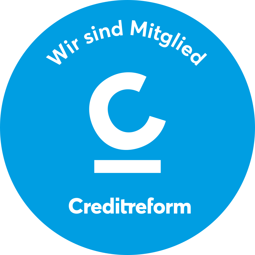 Wir sind Mitglied bei Creditreform
